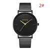 腕時計ジュネーブRelogioMasculino Ultra Thin Wristwatch Women Luxury Stainless Steenless Steenless Steenles