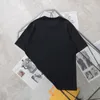 Heren Designer overhemd Fenjia Xia stijl borst bloemen lederen label zwart dubbel gramgewicht niet-krimpend hoogwaardige stof heren en dames hetzelfde T-shirt met korte mouwen Iexz