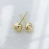 Stud Earrings Sinya Au750 Fine Jewelry Women Girls Mum Gift Arrvial Pineapple Balls Beads Design 18k Gold Earring 5mm