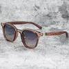 Lunettes de soleil hommes Vintage cadre en bois marque classique lunettes de soleil revêtement lentille conduite lunettes