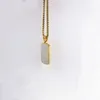 Wholesale Hip Hop (3pieces/lot) Street Jewelry Multi Line Stainless Steel Gold Square Wave Men Pendant Necklace