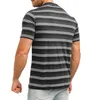 Herren-T-Shirts, 100 % Merinowolle, kurzärmeliges gestreiftes Herrenhemd, 180 g Merinowolle, Unterschicht, Performance-Oberteil, leichte Unterwäsche J240319