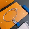 Pulsera celebridad de Internet estilo popular molde abierto moda retro de modaLa pulsera se puede usar con el mismo estilo que una pareja Rock punk plata tailandesa longitud ajustable22-18cm