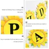 Party Decoration Happy Birthday Decorations Banner för Sunflower levererar Wreath Child Garland