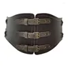 Riemen Vrouwen Verstelbare Taille Riem Vintage Brede Corset Middeleeuwse Stijl Volwassen Decoratieve Jas Met Gesp Drop