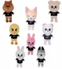 Plush Toys Stray Kids 20cm Cartoon Stuffed Animal Plushies Doll Bbokari Leebit Wolf Chan Puppym Kids Adults Fans Gift3564847