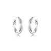 Creolen CKK Twist Of Fate Ohrring für Frauen Sterling Silber 925 Schmuck Pendientes Ohrringe Earing Brincos Aretes