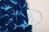 Pantaloncini da uomo 2023 Pantaloni da spiaggia per bambini con stampa animalier blu elasticizzati Y240320