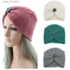 Ensembles de chapeaux et foulards style bohémien, laine d'hiver, fleur, diamant, avec chapeau tricoté, groupe de beauté européen CC24319
