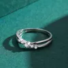 New Cross Zircon Index Finger Ring from Japan and Korea, Geometric Ring for Women