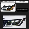 Lampa główna do Land Rover Range Rover Sport LED Daytime Runglight 2013-2018 Sygnał Turn Signal Light Light Car obiektyw