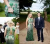 2020 The Great Gatsby Jenny Packham Emerald Jewellery Blaskly Mermaid Country Boho Suknie ślubne Załoga Pełna długość trąbka ślub2066751