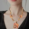 Pendentif Colliers Éléphant En Bois Bijoux De Mode Pour Hommes Femmes Unisexe Filles