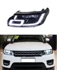 Lampe frontale pour Land Rover Range Rover Sport LED phare de jour 2013-2018 clignotant feux de route lentille de voiture