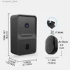 Doorbells Wireless doorbell WiFi outdoor high-definition camera doorbell night vision video intercom voice change for home monitoring doorphoneY240320