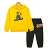 Kleidung Sets Stumble Guys Mit Kapuze Fleece Sweatshirt Anime Hoodie Kinder Boutique Kleidung Für Junge Mädchen Herbst Kinder