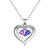 Collane con ciondolo Vecalon Mamma Pendenti a forma di cuore con collana per le donne Regalo per la festa della mamma Gioielli all'ingrosso 5 colori Argento / Nero / Rosa Dhqlw