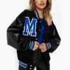 Najlepszy trend niestandardowy haft haftowy kurtka uniwerek na sprzedaż 2024 Najnowsze projekty Kobiet Women Varsity Jacket