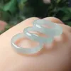 Cluster Rings Myanmar Jadeite Ring Men Women Fine Jewelry Accessories High Grade A Burma Jades Natural Stone Anillos Mujer