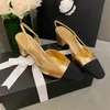 Sandales à bride arrière en cuir véritable de qualité supérieure, talons hauts épais, 8 couleurs disponibles, ballerines de luxe pour femmes, sandales de fête pour dames, mariage avec boîte