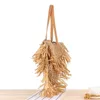 Totes Famous Brands Beach Straw Women Bag Tassel Summer Travel Shoulder Bags For Big Woven Luxury Handbags Designer