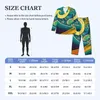 Men's Sleepwear Retro 70s Hippie Wave Pajama Set Abstract Colorful Cute Long Sleeves Aesthetic Home 2 Pieces Nightwear Large Size