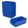 Akro-mils 30130 kunststof organizer en opbergbakken voor koelkast, keuken, kast of voorraadkast, 12 inch 6 inch x 4 inch, blauw, 12 stuks