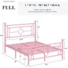 Other Bedding Supplies Childrens bed with retro headboard and tailboard/No spring/No noise/Easy to assemble pink childrens bed Y240320