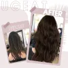 Extensions Ugeat Flat Tip Hair Extensions Human Hair Fushion Remy Hair 1424" 50 Strands/Pack Natural Straight Keratin Hair Extensions