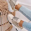 أحذية غير رسمية zapatillas de malla con plataforma para mujer tenis transplables Informales Planas 1684