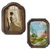 Quadros Vintage Decor Picture Frame Elegante Feito à Mão Parede ou Mesa Montada Antiquado