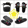 2024 Kvinnor Summer Craft Embroidered Three Dimensional Butterfly Slippers Gai Sandals Fashion Easy Matching Unique Design Outwear Embroidery Ragged Edge Size36-41