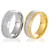 Personalized and Fashionable Titanium Steel Ring with Rime Silk Pattern