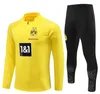 23 24 Kinder und Herren Borussia Dortmund Trainingsjacke Fußball-Sets REUS BELLINGHAM Trainingsanzug Fußball-Set Survêtement 23/24 Herren Sportbekleidung