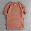 T-shirt à manches courtes pour hommes, en coton de haute qualité, couleur unie, Texture confortable et douce, basique décontracté, moitié 98