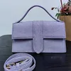 Borsa da donna stilista Le Bambin Mini Borsa con manico superiore Borsa a tracolla in lino di alta qualità Dimensioni 24 cm