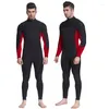 Women's Swimwear One-piece Diving Suit For Men 3mm Neoprene Fashion Wetsuit Horizontal Zipper Long Sleeve Snorkeling Surfing Jumpsuit