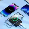 Mobiltelefon Power Banks Wireless Charging Magnetic 10000MAh Power Pack för snabb laddning 22,5W USB PD QC3.0 Type-C LED-displaybatteri lämpligt för iPhone 14 13C24320