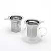 Thee-ei, extra fijnmazige theezeef 304 roestvrijstalen thee-infusers voor losse thee en koffie, thee steiler mandfilter voor theepot, mok, beker