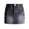 Юбки GUUZYUVIZ, черная джинсовая мини-юбка в стиле ретро, женская уличная одежда Y2k, летние прямые облегающие джинсы с высокой талией, женская одежда