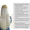 エクステンションMrshair Blonde Clip in Hair Extension Human Hair Hair Hair Hair Extensions Mega Hair Tic Tac Clipon Hair 8 PCS Full Head 14 "24"