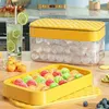 Ice Cream Gereedschap Gianxi PP Materiaal Ice Mold Quick Demly Ice Cube Tray Creative Party Bar Kitchen Vries Koeling Drink Ice Box Siliconen Mallen L240319