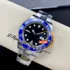 41mm 126619 VR3235 자동 남성 시계 시계 클린 CF 블루 세라믹 베젤 블랙 다이얼 904L SS 스틸 브레이슬릿 슈퍼 에디션 TrustyTime001 시계 스타 벅스 커밋 헐