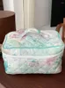 Cosmetic Bags Quilted Make Up Handbags Cotton Travel Portable Wash Bag Floral Prints Multi Functional Large Capacity Ladies Girls Purse