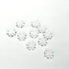 12x3mm Vetro Fiocco di neve Scaglie Filtro per tubi Schermo Pyrex spesso 8 Fori per l'aria Petalo Tubi di vetro Stile Ciotola Schermi di ricambio