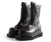 منصة مصممة عالية أعلى Maring Boots Square Toe Punk Street Botas