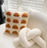 Ins Puff Ball abstrait brodé taie d'oreiller housse de coussin taie d'oreiller en coton flore canapé chambre décor à la maison 240306
