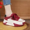 Freizeitschuhe 2024 Damen Frühling/Sommer Dicke Sohle Hohl Old Dad Show Feet Small Sports