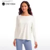 Conjuntos activos CRZ Yoga Butterluxe Light para mujer, Top deportivo de manga larga, camisa holgada deportiva para Yoga, camisa informal de relajación para otoño C24320