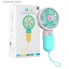 Electric Fans USB Fruit Flower Mini Fan Portable Handheld Fan Cartoon Cute Student Desktop Charging Fany240320